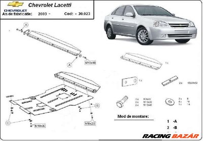 Chevrolet Lacetti 2004- motorvédő lemez