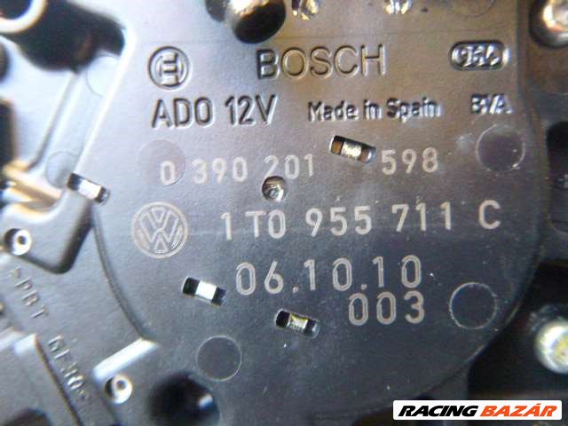 Volkswagen Touran I HÁTSÓ ABLAKTÖRLŐ MOTOR 1T0955711C 6. kép