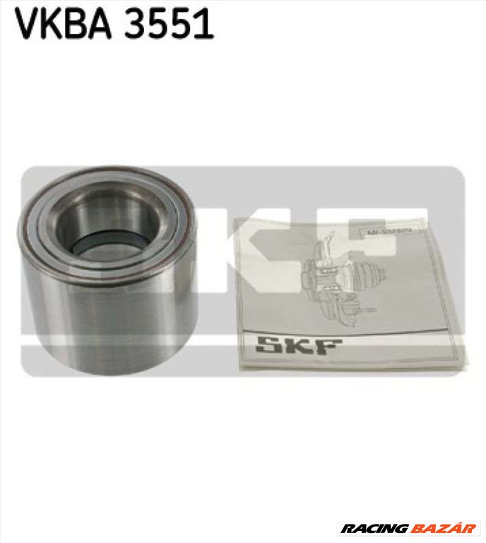 SKF VKBA 3551 Kerékcsapágy készlet - ZAZ, DAEWOO 1. kép