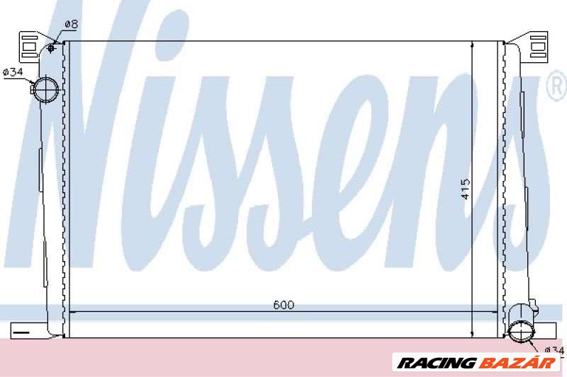 NISSENS 69706 Motorvízhűtő - MINI 1. kép