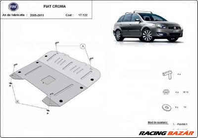 Fiat Croma 2005- motorvédő lemez 