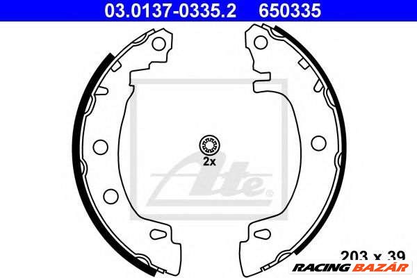 ATE 03.0137-0335.2 - fékpofakészlet RENAULT 1. kép