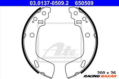 ATE 03.0137-0509.2 - fékpofakészlet SUZUKI