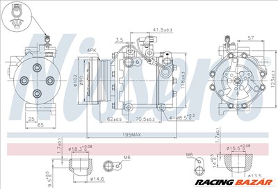 NISSENS 89349 Klímakompresszor MSC060CA