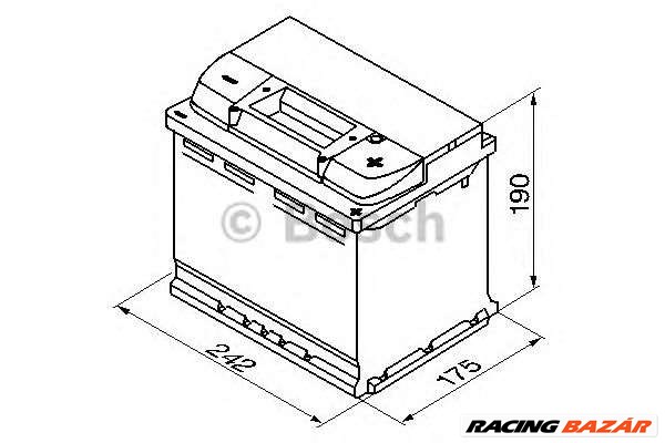 BOSCH 0 092 S50 050 - Indító akkumulátor ABARTH ALFA ROMEO ALPINA ALPINE ARO AUDI AUSTIN BENTLEY BMW 1. kép