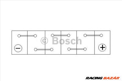 BOSCH 0 092 S50 070 - Indító akkumulátor ALFA ROMEO AUDI BENTLEY BMW CADILLAC CHEVROLET CHRYSLER CIT