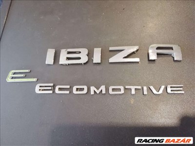 Seat Ibiza jel, betű, embléma felirat Ecomotive