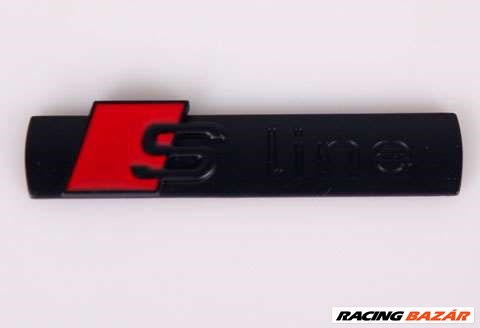 Audihoz S-line embléma - matt fekete 1. kép