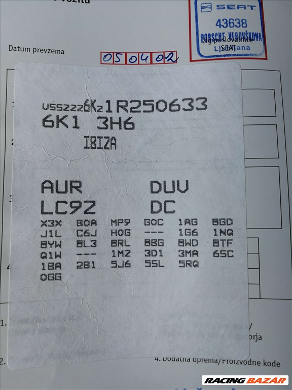 Seat Ibiza 6k2 3 ajtós karosszéria elemek, LC9Z színben, 15.000Ft-tól eladók 9. kép