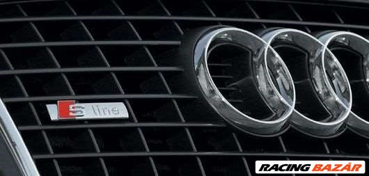 Audihoz S-line grill rács embléma - matt ezüst 4. kép