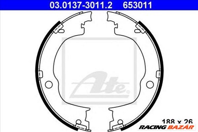 ATE 03.0137-3011.2 - kézifék fékpofakészlet CHEVROLET OPEL VAUXHALL