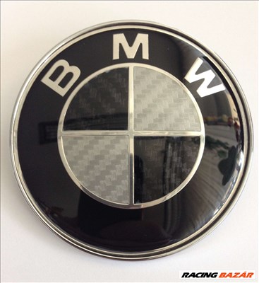 BMW -s embléma (74 mm) Carbon (karbon)