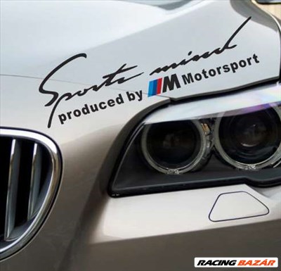 Produced by M Motorsport matrica - fekete