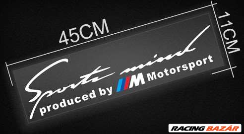 Produced by M Motorsport matrica - fekete 2. kép