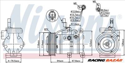 NISSENS 89533 Klímakompresszor A6