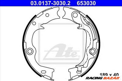 ATE 03.0137-3030.2 - kézifék fékpofakészlet HYUNDAI KIA