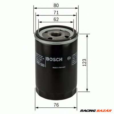 BOSCH 0 451 103 258 - olajszűrő CHRYSLER DODGE FIAT FIAT (NANJING) JEEP LDV 1. kép