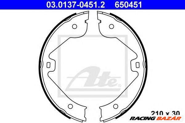 ATE 03.0137-0451.2 - kézifék fékpofakészlet AUDI LAND ROVER MERCEDES-BENZ PORSCHE VW 1. kép