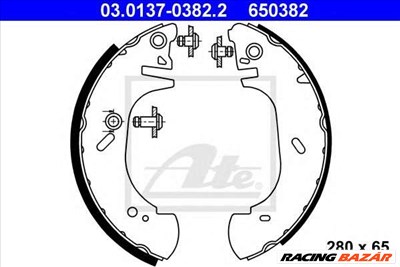 ATE 03.0137-0382.2 - fékpofakészlet OPEL RENAULT VAUXHALL