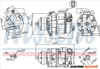 NISSENS 89418 Klímakompresszor 7SEU17C