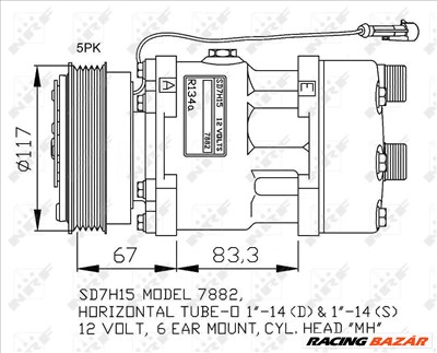 NRF 32779 Klímakompresszor