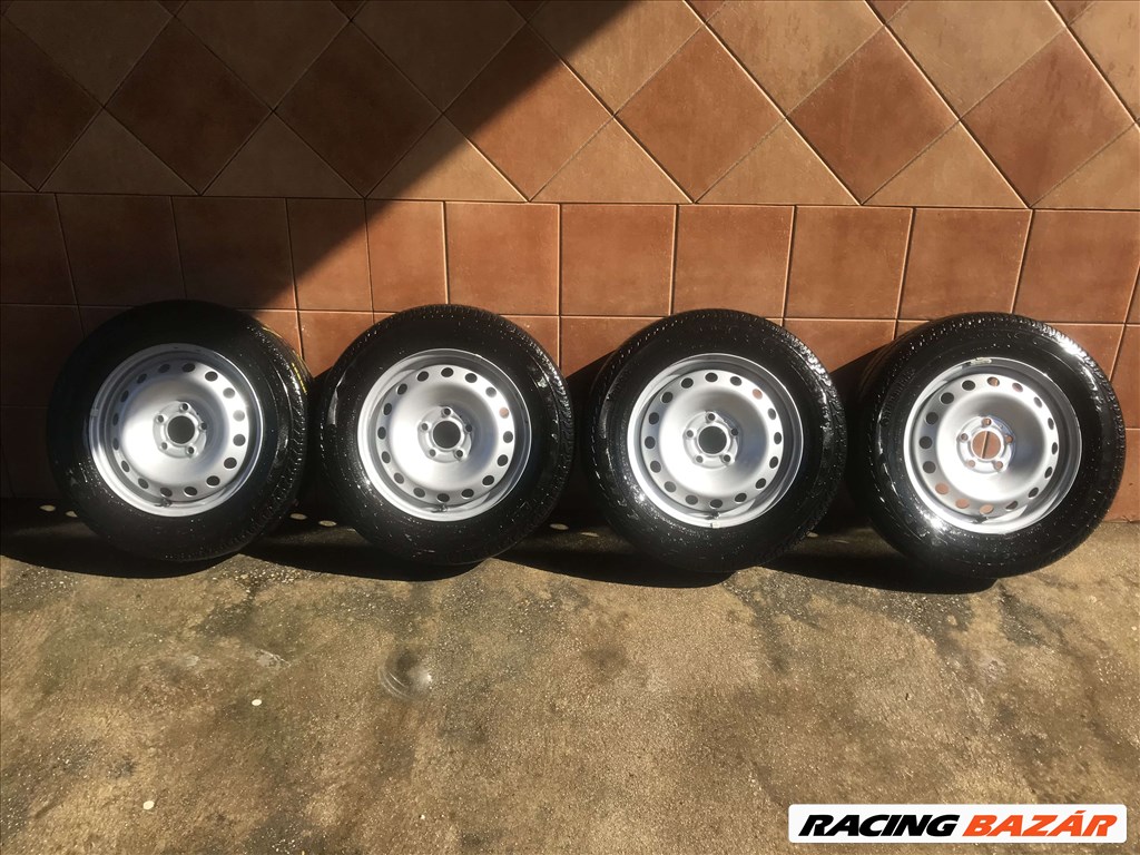 RENAULT TRAFIC 16" LEMEZFELNI 5X118 NYÁRI 215//5R16C GUMIVAL OLCSÓN!!!!!!!!!!  1. kép