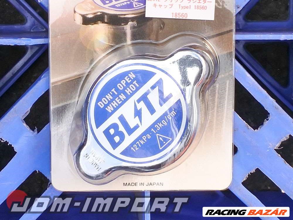 BLITZ kék hűtőradiátor kupak 2. kép