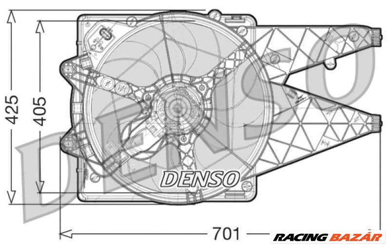 DENSO der09101 Hűtőventillátor - FIAT 1. kép
