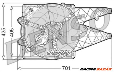 DENSO der09101 Hűtőventillátor - FIAT