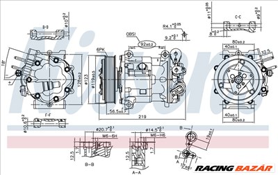 NISSENS 89404 Klímakompresszor SD7C16