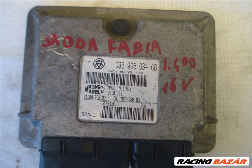 Skoda Fabia  1.4 16V motorvezérlő elektronika 036906034CB 1. kép