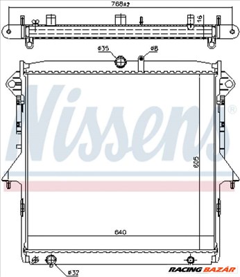 NISSENS 69245 Motorvízhűtő - FORD