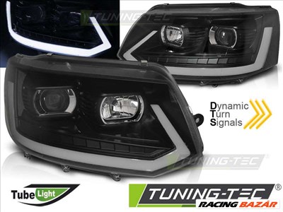 Volkswagen VW T5 2010-2015 LED TUBE LIGHT BLACK T6 LOOK Tuning-Tec fényszóró 