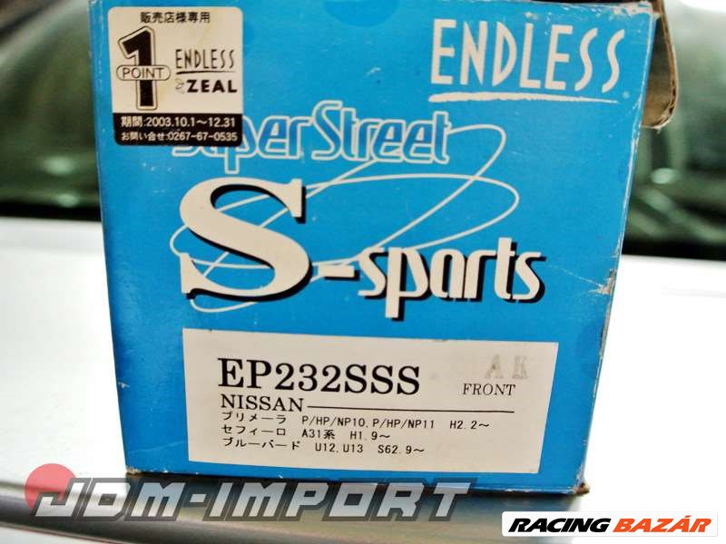 ENDLESS S-sports első fékbetét szett Nissan Primera-hoz 3. kép
