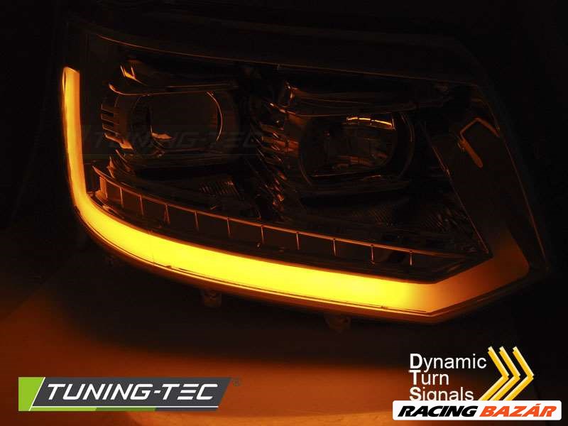 Volkswagen VW T5 2010-2015 LED TUBE LIGHT CHROME T6 LOOK Tuning-Tec fényszóró  4. kép