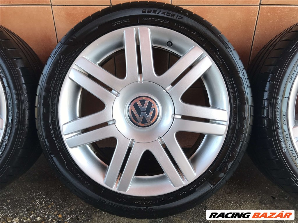  VW 17" ALUFELNI 5X112 NYÁRI 225/45R17 GUMIVAL OLCSÓN!!! 4. kép