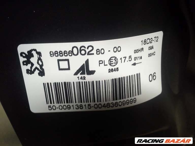 Peugeot 206+ sárvédő fényszóró lámpa ajtó lökhárító sárvédő légzsák műszerfal 9686606280 6. kép
