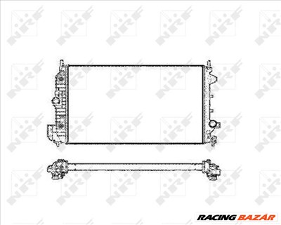 NRF 58205 Hűtőradiátor