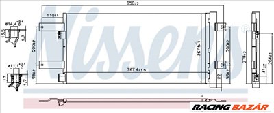 NISSENS 941073 Klímahűtő - MITSUBISHI, OPEL, PEUGEOT, FIAT, RENAULT, SUBARU, TOYOTA