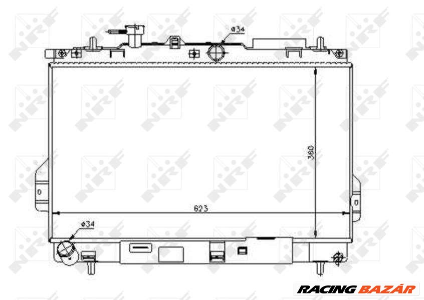 NRF 53362 Hűtőradiátor 1. kép