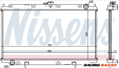 NISSENS 62927A Hűtőradiátor