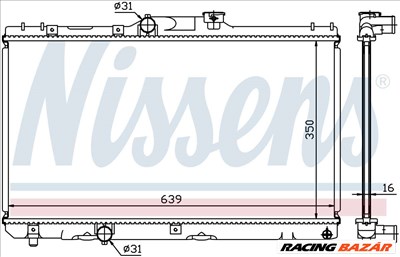 NISSENS 64786A Hűtőradiátor