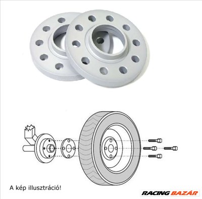 Eibach Seat Arosa (Typ: 6H/6HS), 1997.05-2004.06-ig, 4x100-as, 15mm-es nyomtávszélesítő