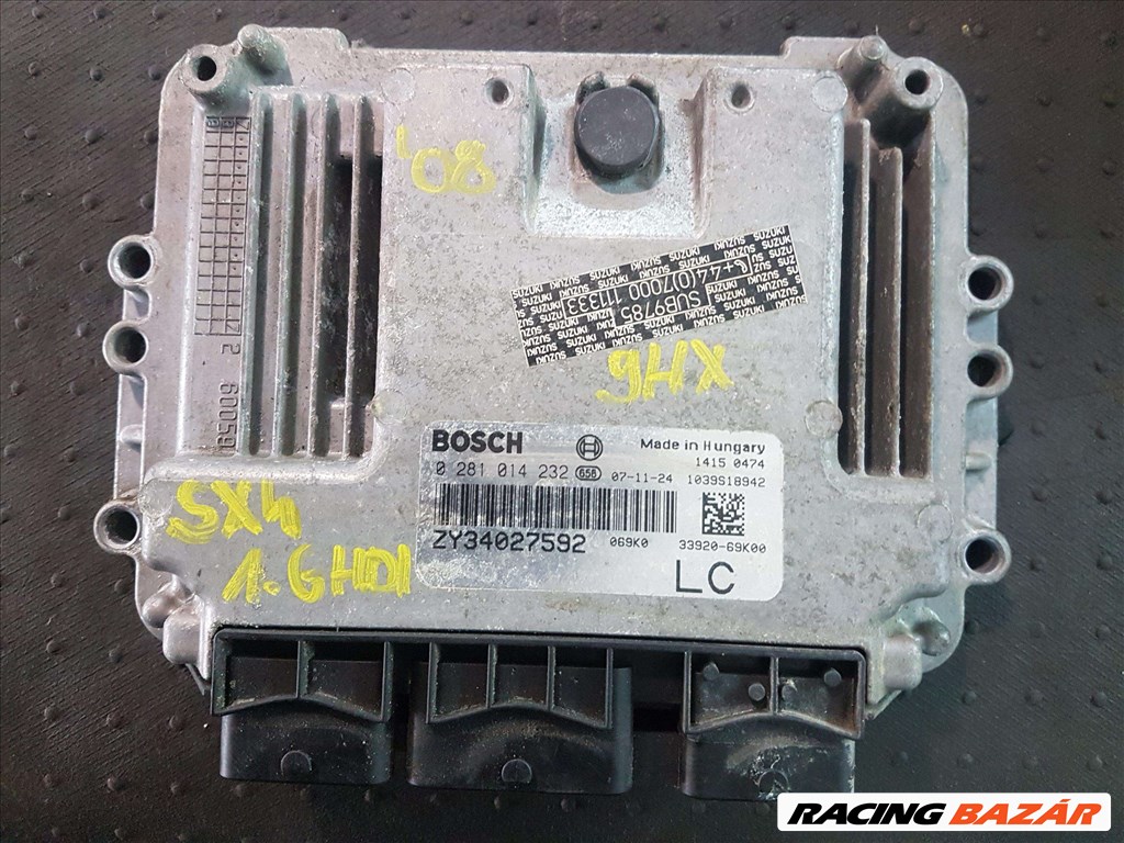 Suzuki SX4 1.6 HDI 9HX Motorvezérlő 0281014232 1. kép