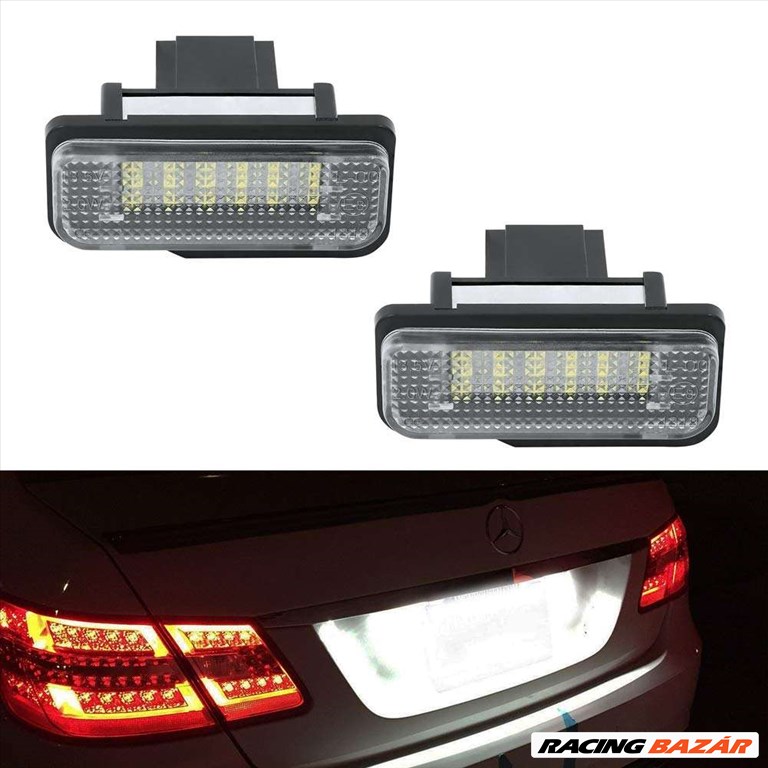 2 x 18 LED rendszámtábla világítás Mercedes C E CLS Class W203 W211 W219 1. kép