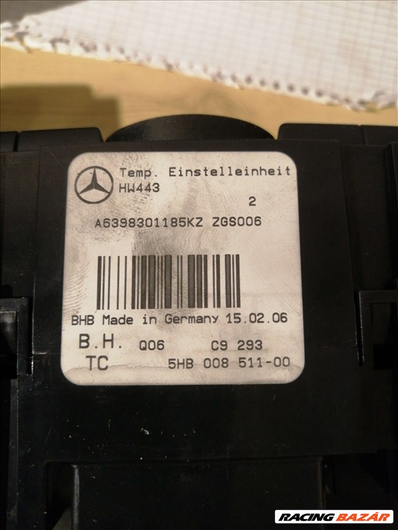 Mercedes Benz vito viano klímavezérlő elektronika  A6394461328KZ 3. kép