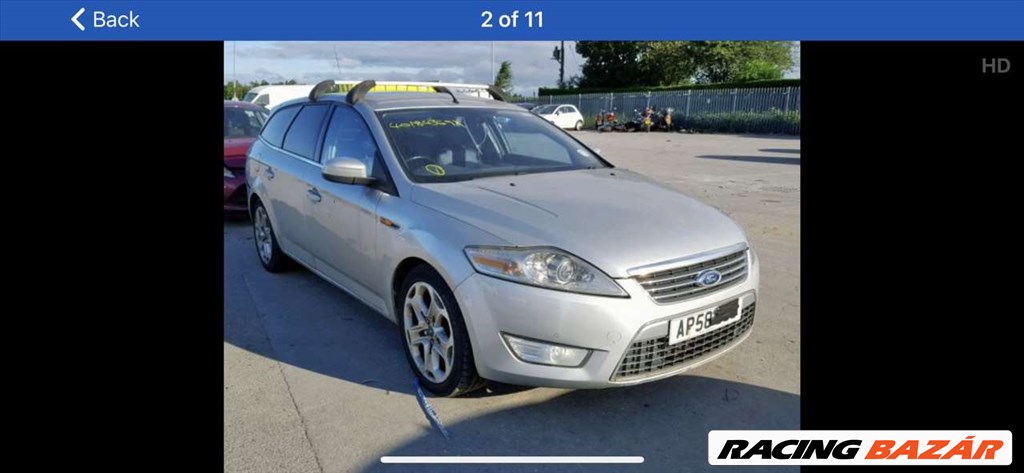 Ford mondeo motorháztető géptető lökhárító sárvédő homlokfal zárhíd 2. kép