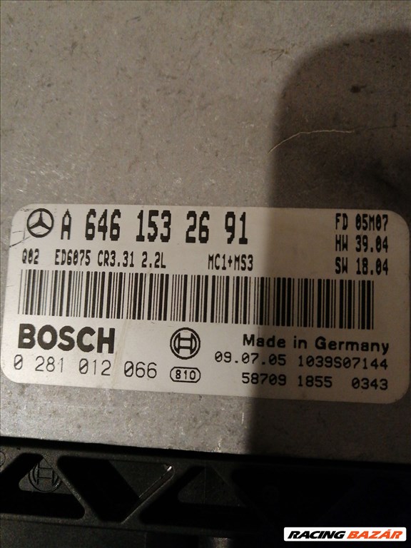 Mercedes Benz vito w639 viano motorvezérlő elektronika  A6461507072 4. kép