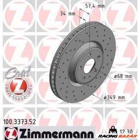 Zimmermann Audi A4 (Typ: B9), 2015.05-től, 349x34mm-es, első féktárcsa 1. kép