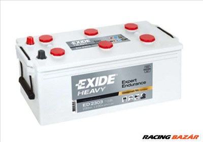 EXIDE ED2303 Akkumulátor - ALFA ROMEO, FORD, MERCEDES-BENZ, CITROEN, LAND ROVER, OPEL, NISSAN